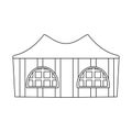 Isolated object of canopy and tent logo. Set of canopy and cover vector icon for stock.