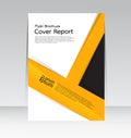 Vector design for Cover Report Annual Flyer Poster in A4 size Royalty Free Stock Photo