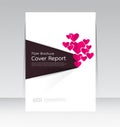 Vector design for Cover Report Annual Flyer Poster in A4 size