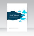 Vector design for Cover Report Annual Flyer Poster in A4 size