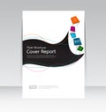 Vector design for Cover Report Annual Flyer Poster in A4 size