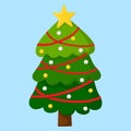 Vector Design of Cute Christmas Tree