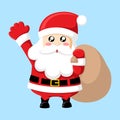 Vector Design of Cute Santa Claus