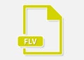 flv video file icon Royalty Free Stock Photo