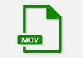 mov video file icon Royalty Free Stock Photo
