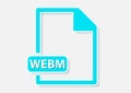 webm video file icon Royalty Free Stock Photo