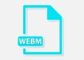 webm video file icon