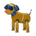 Vector design of dog and robotic symbol. Collection of dog and automation vector icon for stock.