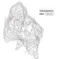 Vector topography map