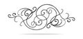 Vector design elements with fancy curls and swirls Royalty Free Stock Photo