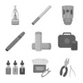 Isolated object of equipment and pipe symbol. Collection of equipment and taste stock vector illustration. Royalty Free Stock Photo