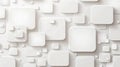 Vector design featuring clean white squares creates a modern and minimalistic abstract background. Perfect for versatile use Royalty Free Stock Photo