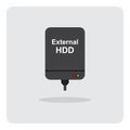External hard disk drive icon.