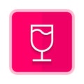 glass drink pink button