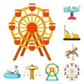 Vector design of fun and horse symbol. Set of fun and circus stock vector illustration.