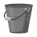 Vector design of gardening and bucketful icon. Collection of gardening and housework stock vector illustration.