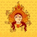 Vector design of Goddess Durga