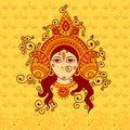 Vector design of Goddess Durga Royalty Free Stock Photo