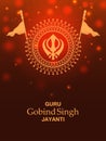 Guru Gobind Singh Jayanti for religious festival of Sikh in India