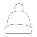 Vector design of headwear and cap icon. Set of headwear and accessory stock symbol for web. Royalty Free Stock Photo