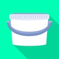 Vector design of housework and pailful logo. Collection of housework and bucket stock symbol for web. Royalty Free Stock Photo