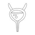 Isolated object of incontinence and bladder symbol. Collection of incontinence and urine vector icon for stock.