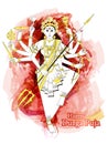 Indian Goddess Durga sculpture for Durga Puja holiday festival of India in Dussehra Vijayadashami Navratri Royalty Free Stock Photo