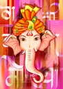 Indian Lord Ganpati for Ganesh Chaturthi festival of India Royalty Free Stock Photo