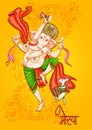 Indian Lord Ganpati for Ganesh Chaturthi festival of India