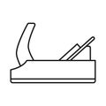 Vector design of jointer and tool symbol. Graphic of jointer and instrumen stock vector illustration.