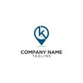 The concept of logo designs K home navigation