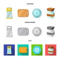 Vector design of kitchen and cook symbol. Set of kitchen and appliance vector icon for stock.