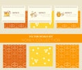 Vector design layouts - natural honey collection