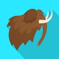 Vector design of mammoth and wooly sign. Set of mammoth and hunt stock vector illustration. Royalty Free Stock Photo