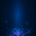 Vector design network communication technology on dark blue background Royalty Free Stock Photo