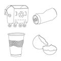 Vector design of order and recycling icon. Collection of order and sort stock symbol for web. Royalty Free Stock Photo