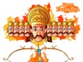 Ravana on India festival Happy Dussehra background