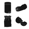 Isolated object of refuse and junk icon. Collection of refuse and waste stock vector illustration. Royalty Free Stock Photo