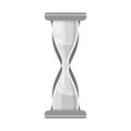 Vector design of sandglass and clock icon. Web element of sandglass and countdown stock vector illustration. Royalty Free Stock Photo