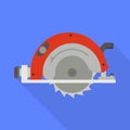 Vector design of saw and cutter icon. Web element of saw and blade stock vector illustration. Royalty Free Stock Photo