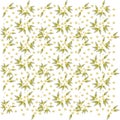 Vector design of seamless flower patterns. tropical summer background Royalty Free Stock Photo