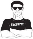 Vector design of Security guard