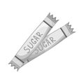 Vector design of stick and sugar icon. Set of stick and sachet stock symbol for web.