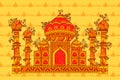 Vector design of Taj Maha