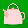 Vector design of teapot and tea icon. Collection of teapot and porcelain stock vector illustration.