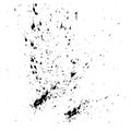 Vector design template ink splashes elements. Ink spray isolated on white background