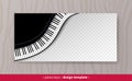 Vector design template with Piano keys Royalty Free Stock Photo