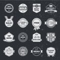 Vector design template set, collection for making badge, logo, stamp.