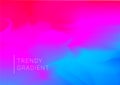Vector design template in trendy vibrant gradient colors with abstract shapes