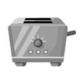 Vector design of toaster and menu icon. Web element of toaster and instrument stock vector illustration. Royalty Free Stock Photo